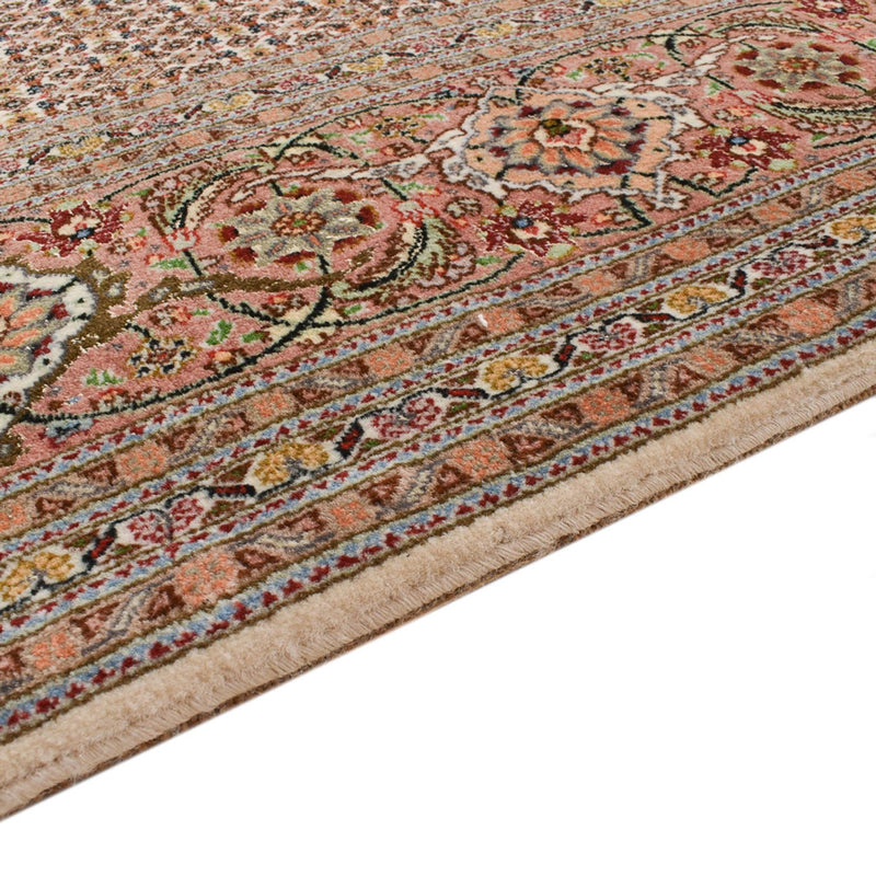 Tapis de couloir Tapis persan - Tabriz - Royal - 408 x 201 cm - marron clair