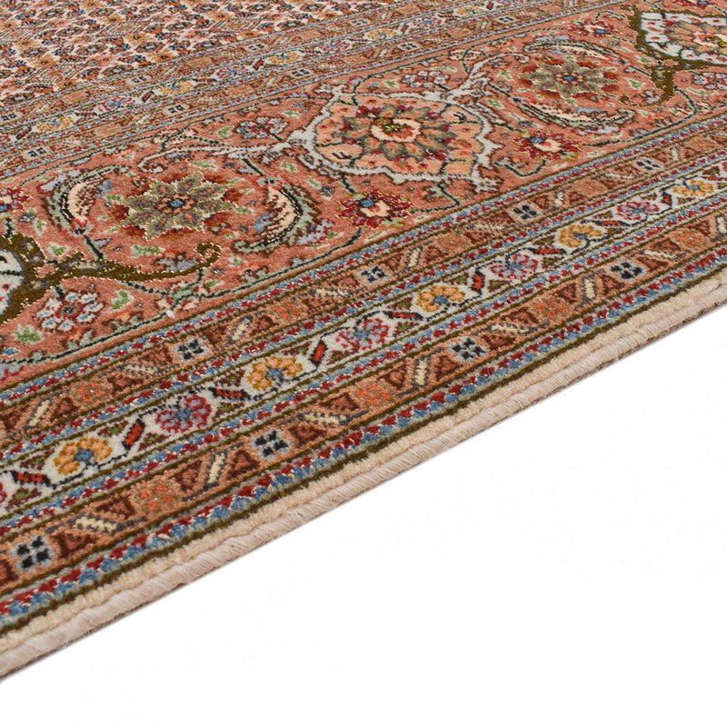 Tapis de couloir Tapis persan - Tabriz - Royal - 407 x 201 cm - marron clair