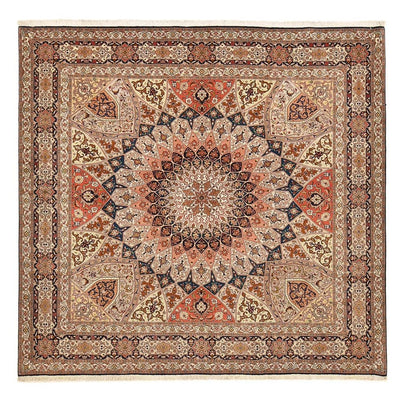 Tapis persan - Tabriz - Royal carré  - 252 x 248 cm - beige foncé