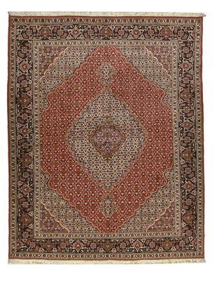 Tapis persan - Tabriz - Royal - 204 x 156 cm - rouge