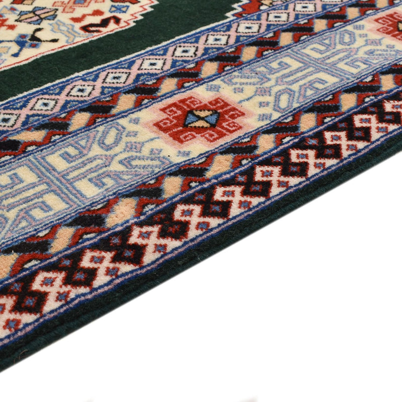 Tapis de couloir Tapis persan - Tabriz - Premium - 372 x 74 cm - bleu foncé