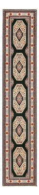 Tapis de couloir Tapis persan - Tabriz - Premium - 370 x 75 cm - bleu foncé