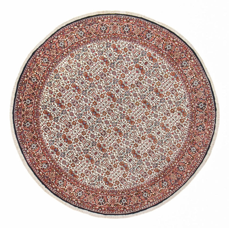Tapis persan - Bidjar ronde  - 255 x 255 cm - rouge clair