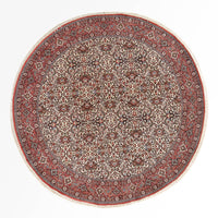 Tapis persan - Bidjar ronde  - 250 x 250 cm - rouge clair