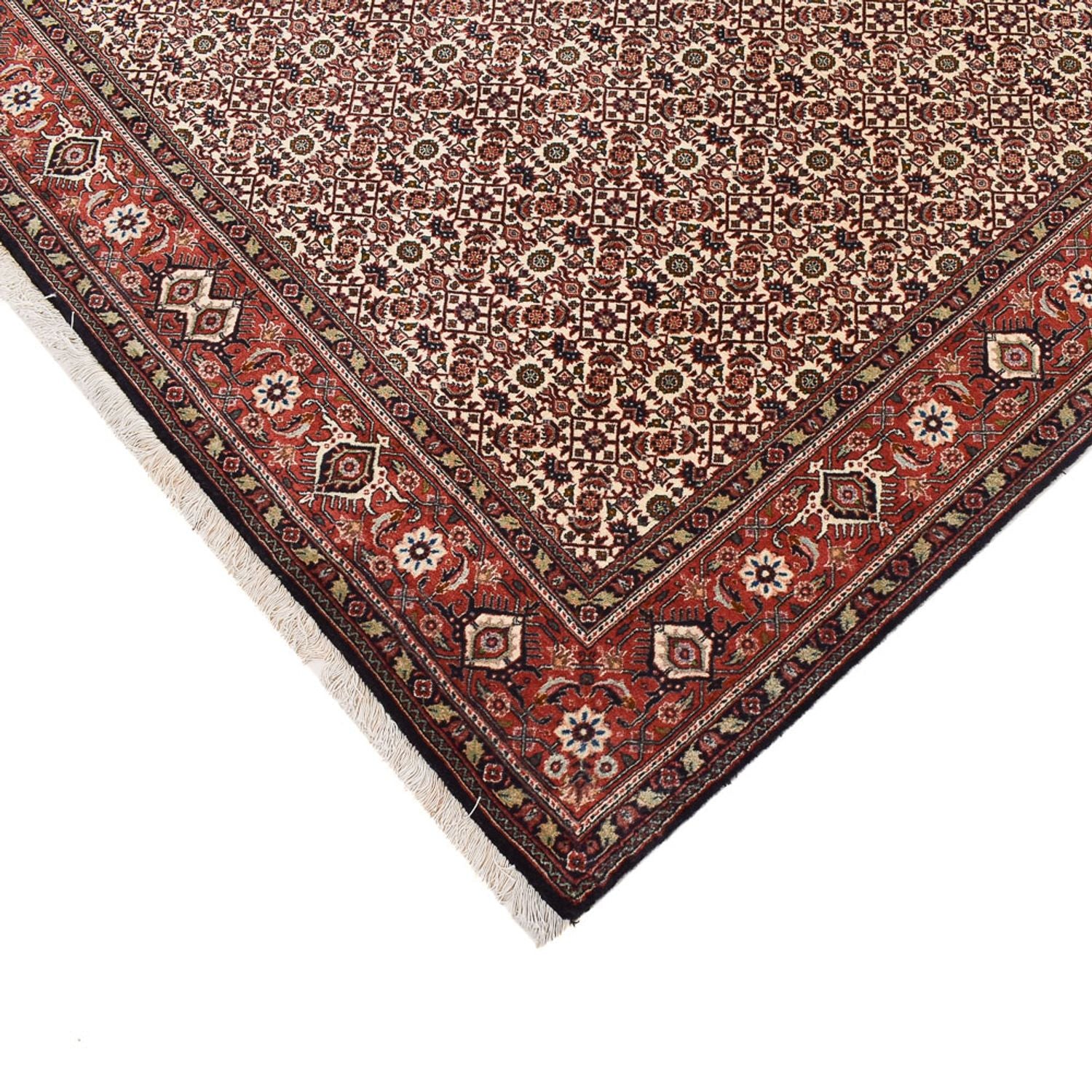 Tapis de couloir Tapis persan - Bidjar - 402 x 153 cm - rouille