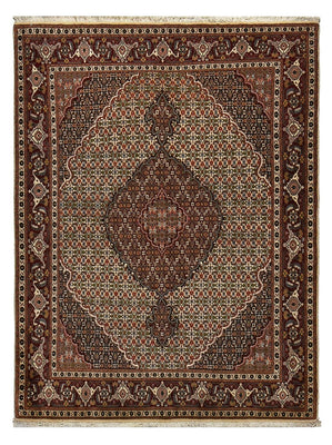 Tapis persan - Tabriz - Royal - 203 x 156 cm - marron clair