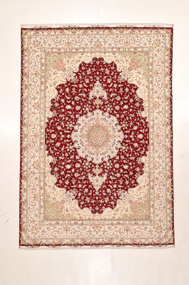 Tapis persan - Tabriz - Premium - 359 x 251 cm - rouge