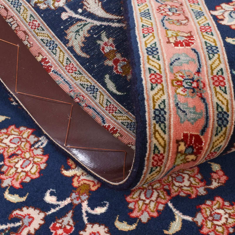 Tapis de couloir Tapis persan - Tabriz - Premium - 293 x 65 cm - bleu foncé