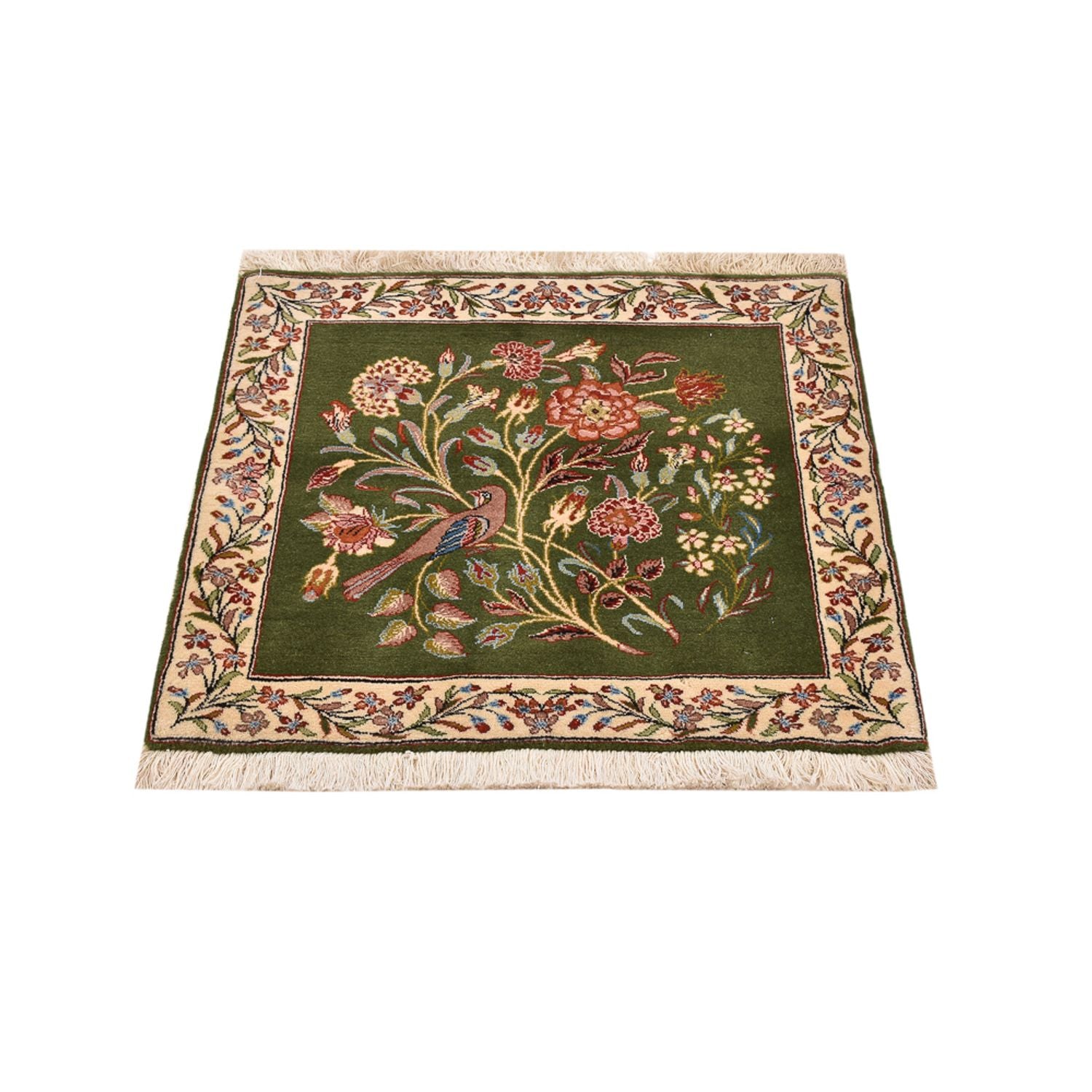 Tapis persan - Royal carré  - 60 x 60 cm - vert