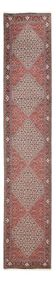 Tapis de couloir Tapis persan - Bidjar - 389 x 74 cm - marron