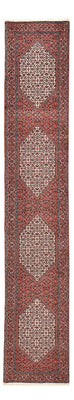 Tapis de couloir Tapis persan - Bidjar - 400 x 74 cm - marron