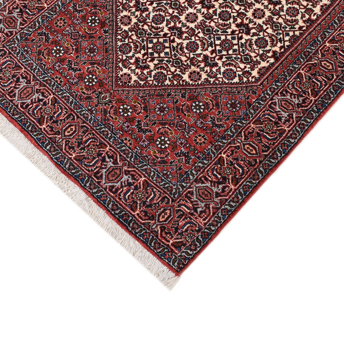Tapis de couloir Tapis persan - Bidjar - 400 x 74 cm - marron