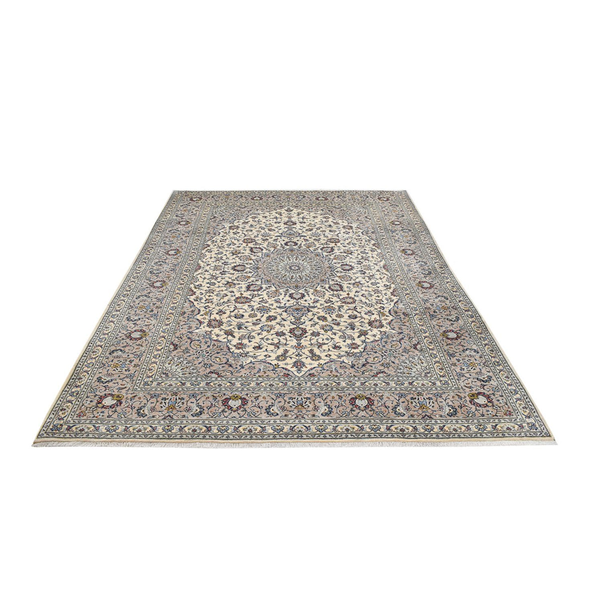 Tapis persan - Keshan - Royal - 347 x 250 cm - gris