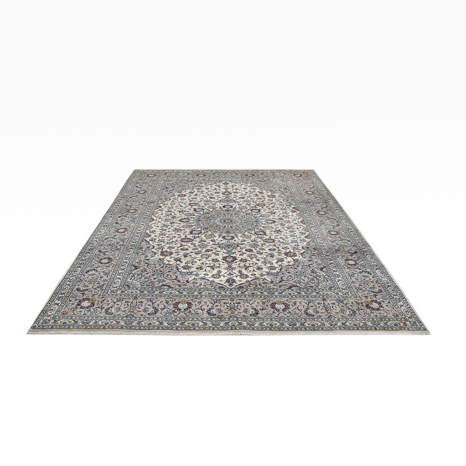 Tapis persan - Keshan - Royal - 340 x 252 cm - gris