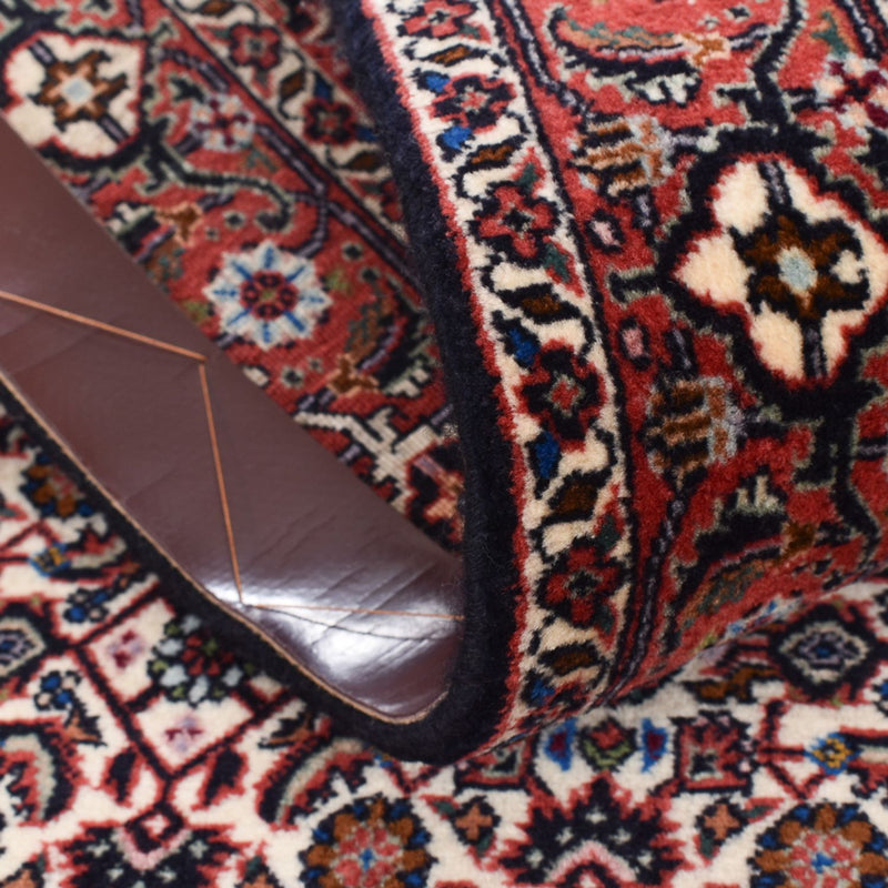 Tapis de couloir Tapis persan - Bidjar - 394 x 73 cm - marron