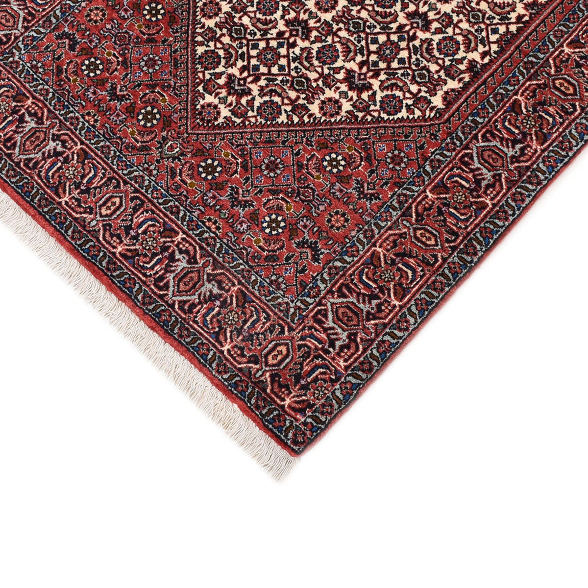Tapis de couloir Tapis persan - Bidjar - 400 x 74 cm - marron
