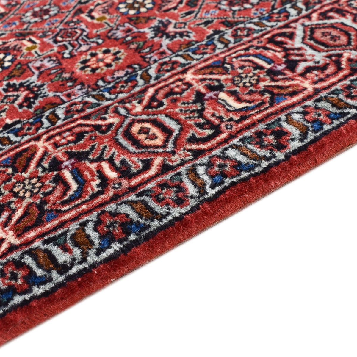 Tapis de couloir Tapis persan - Bidjar - 400 x 74 cm - marron