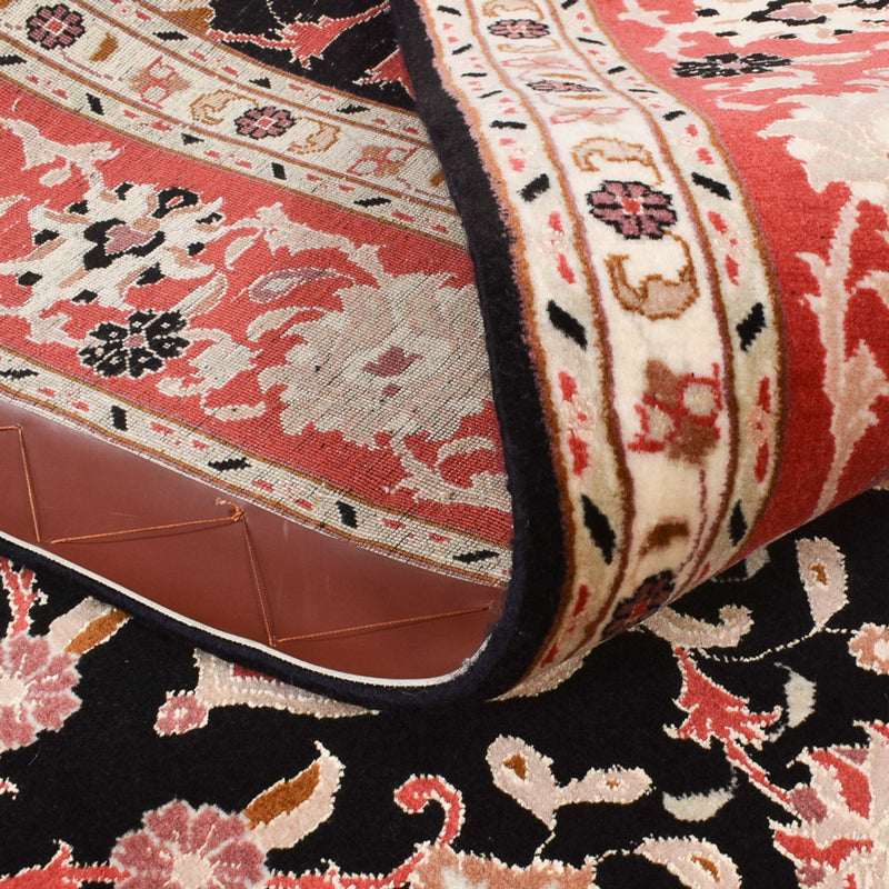 Tapis persan - Tabriz - Royal - 200 x 153 cm - bleu foncé