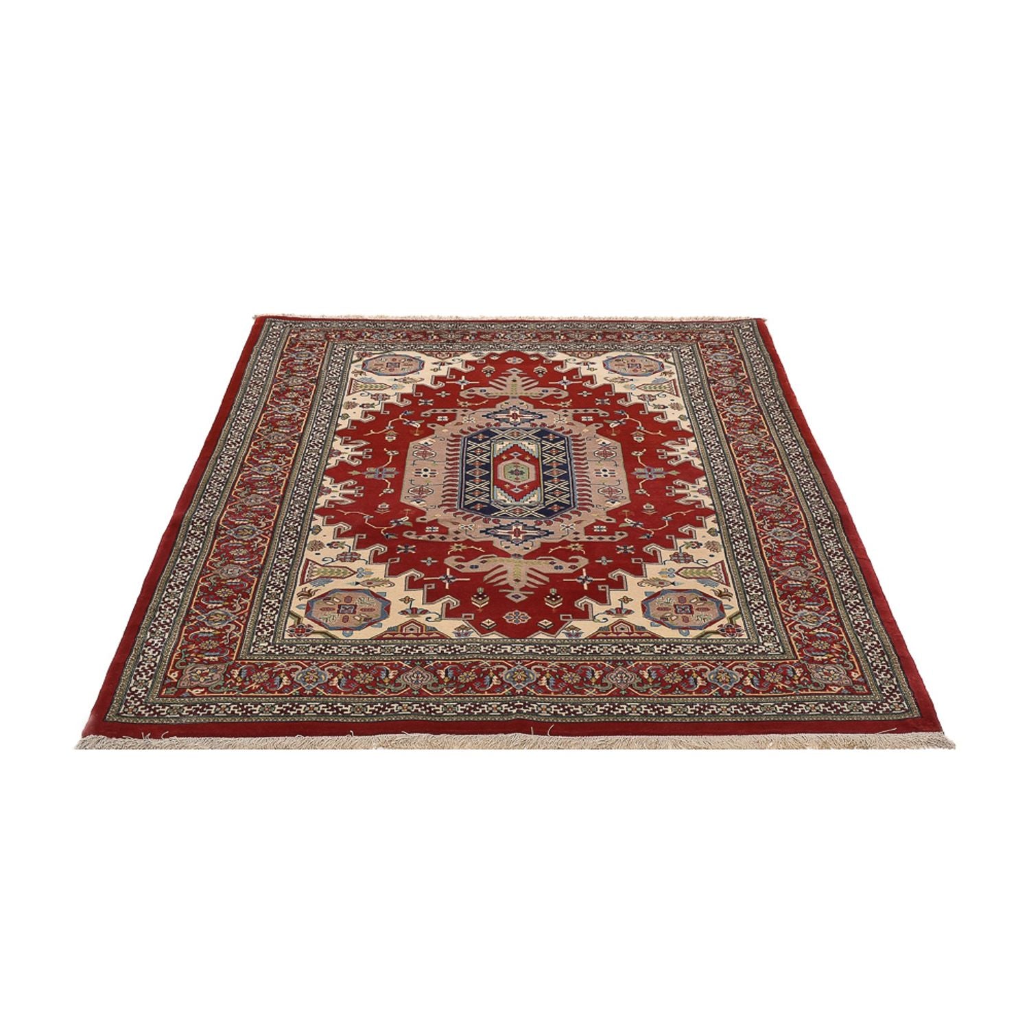 Tapis persan - Ghom - Royal - 204 x 137 cm - rouge