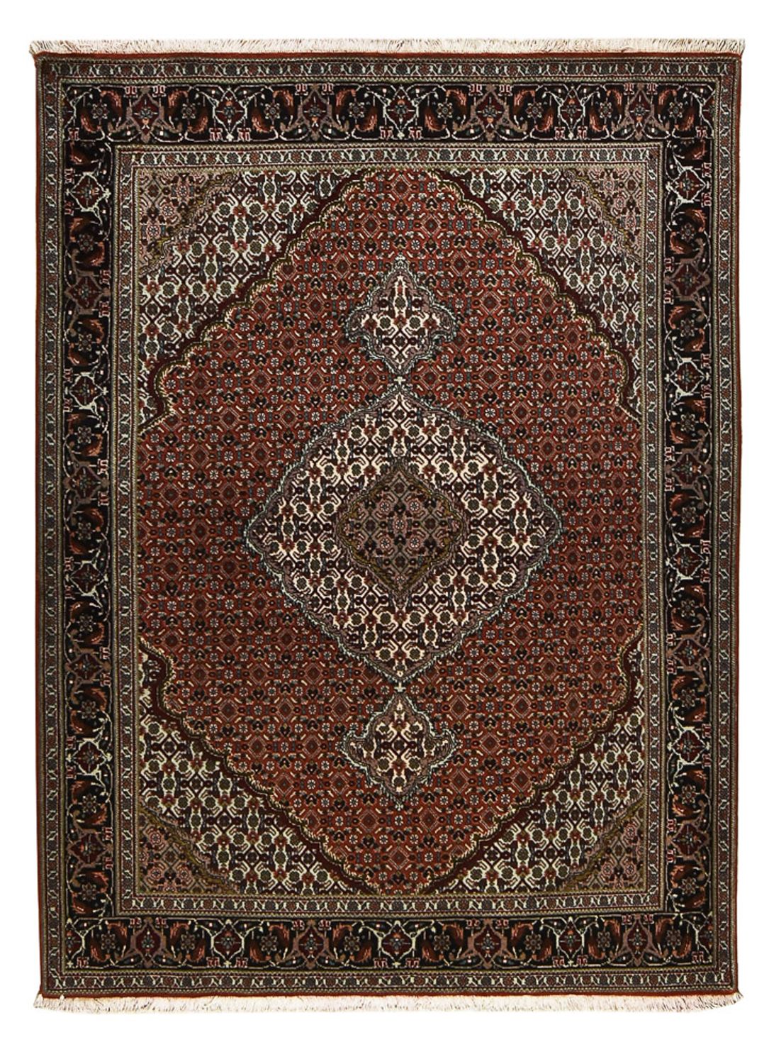 Tapis persan - Tabriz - Royal - 203 x 150 cm - rouge foncé