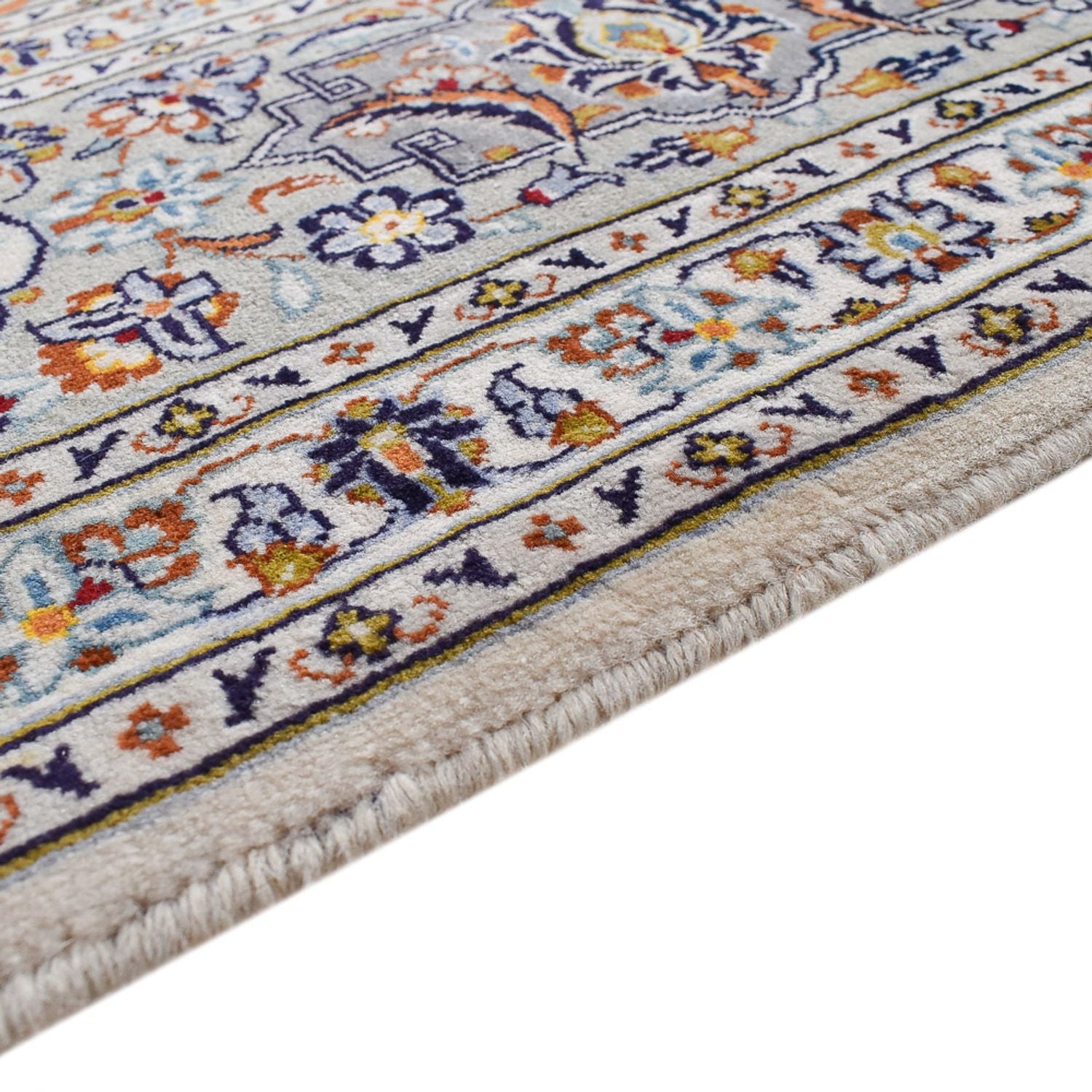 Tapis persan - Keshan - Royal - 340 x 233 cm - gris