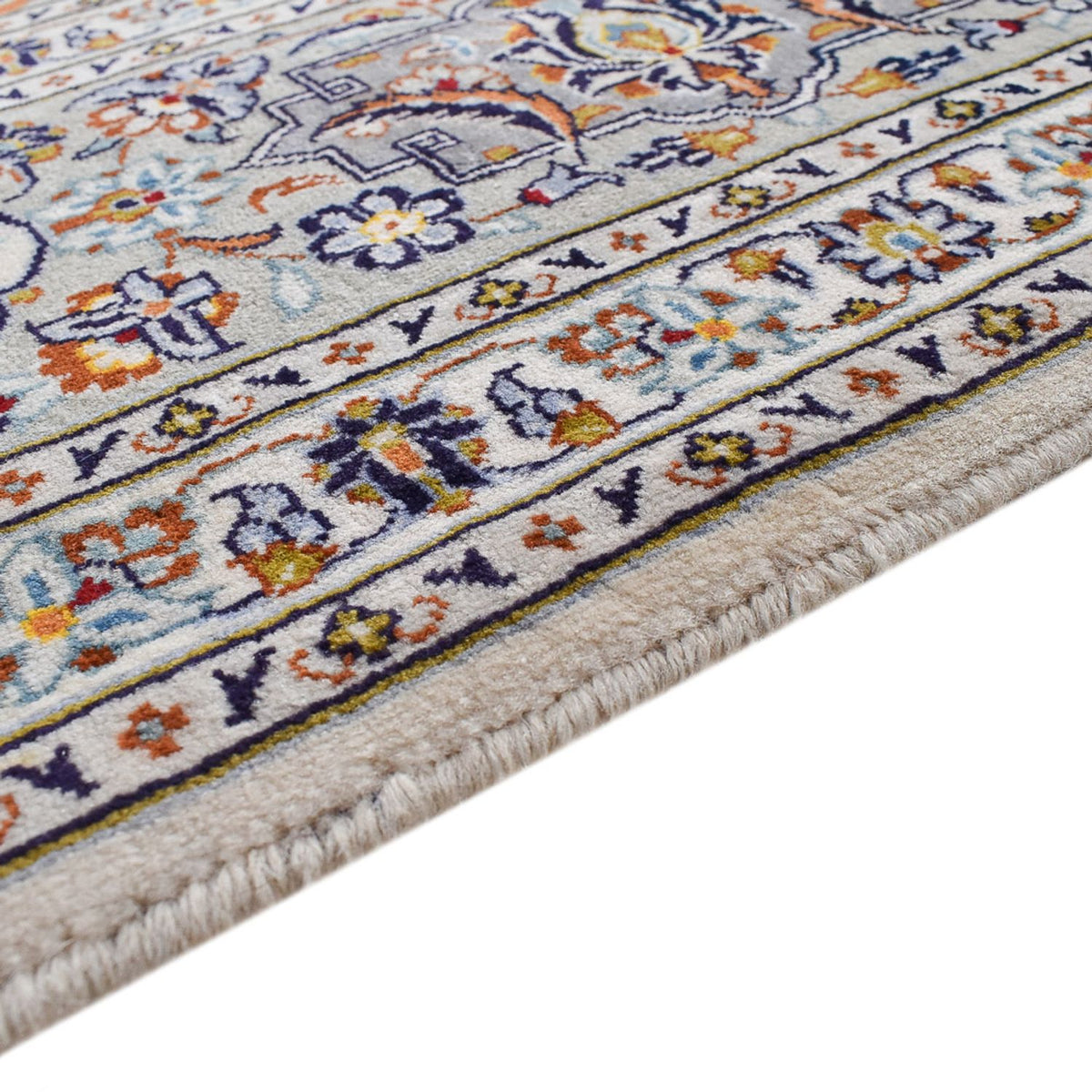 Tapis persan - Keshan - Royal - 340 x 233 cm - gris