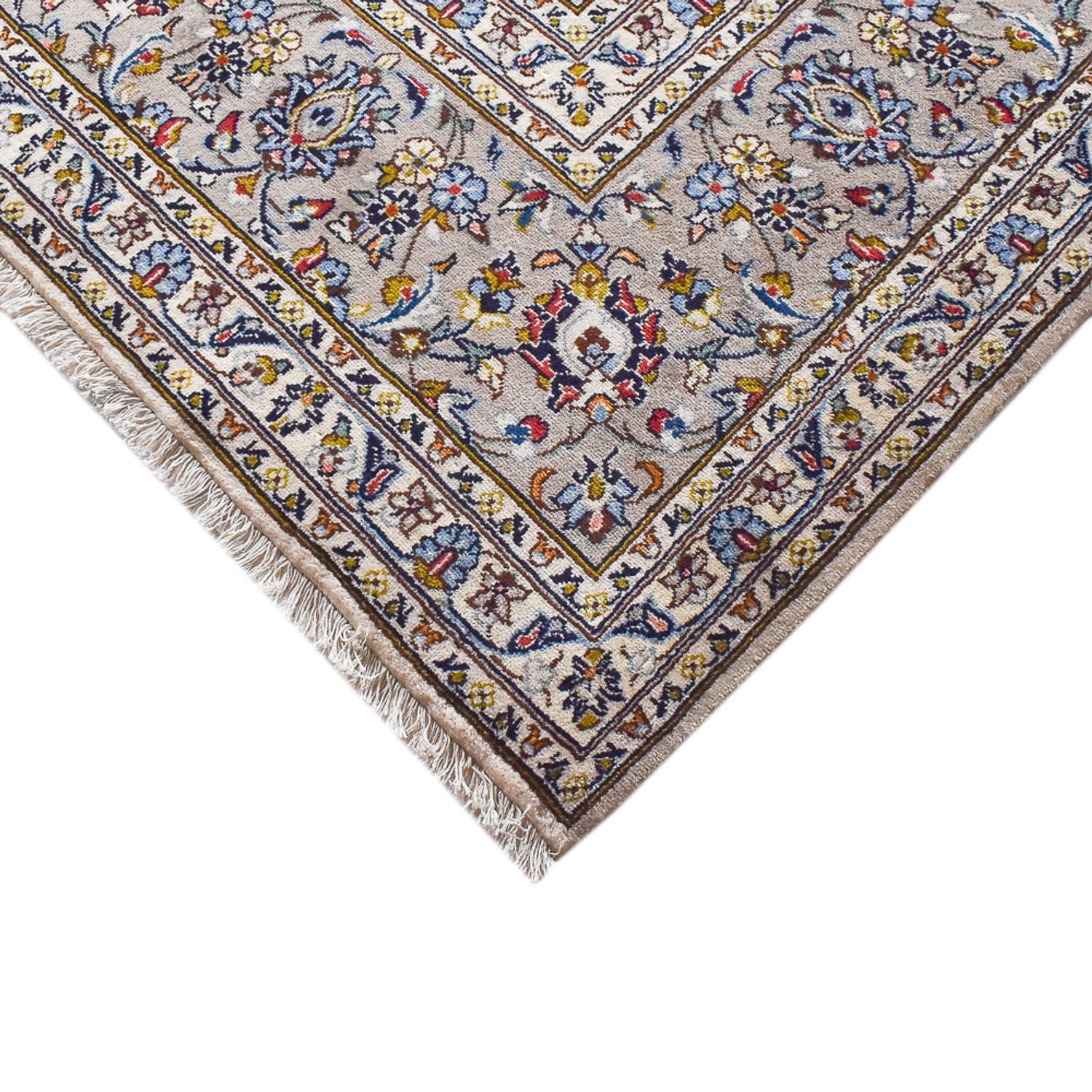 Tapis persan - Keshan - Royal - 354 x 255 cm - gris