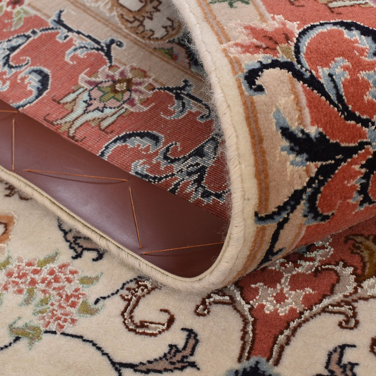 Tapis de couloir Tapis persan - Tabriz - Royal - 404 x 89 cm - multicolore