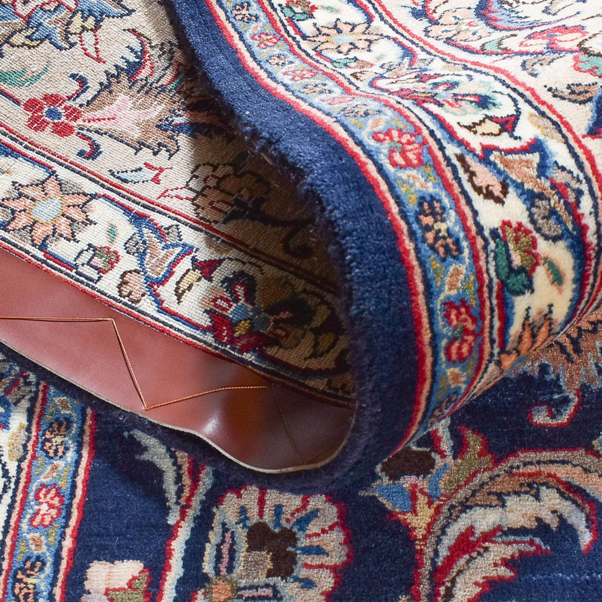 Tapis persan - Classique - 348 x 243 cm - bleu foncé