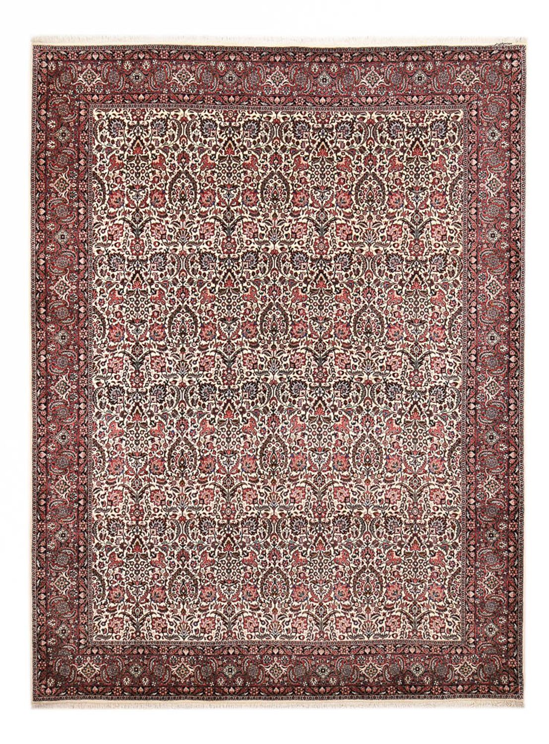 Tapis persan - Bidjar - 348 x 255 cm - rouge clair