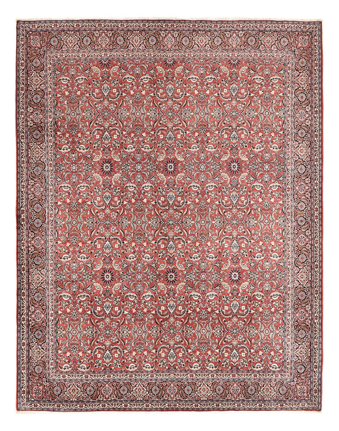 Tapis persan - Bidjar - 397 x 307 cm - rouge clair