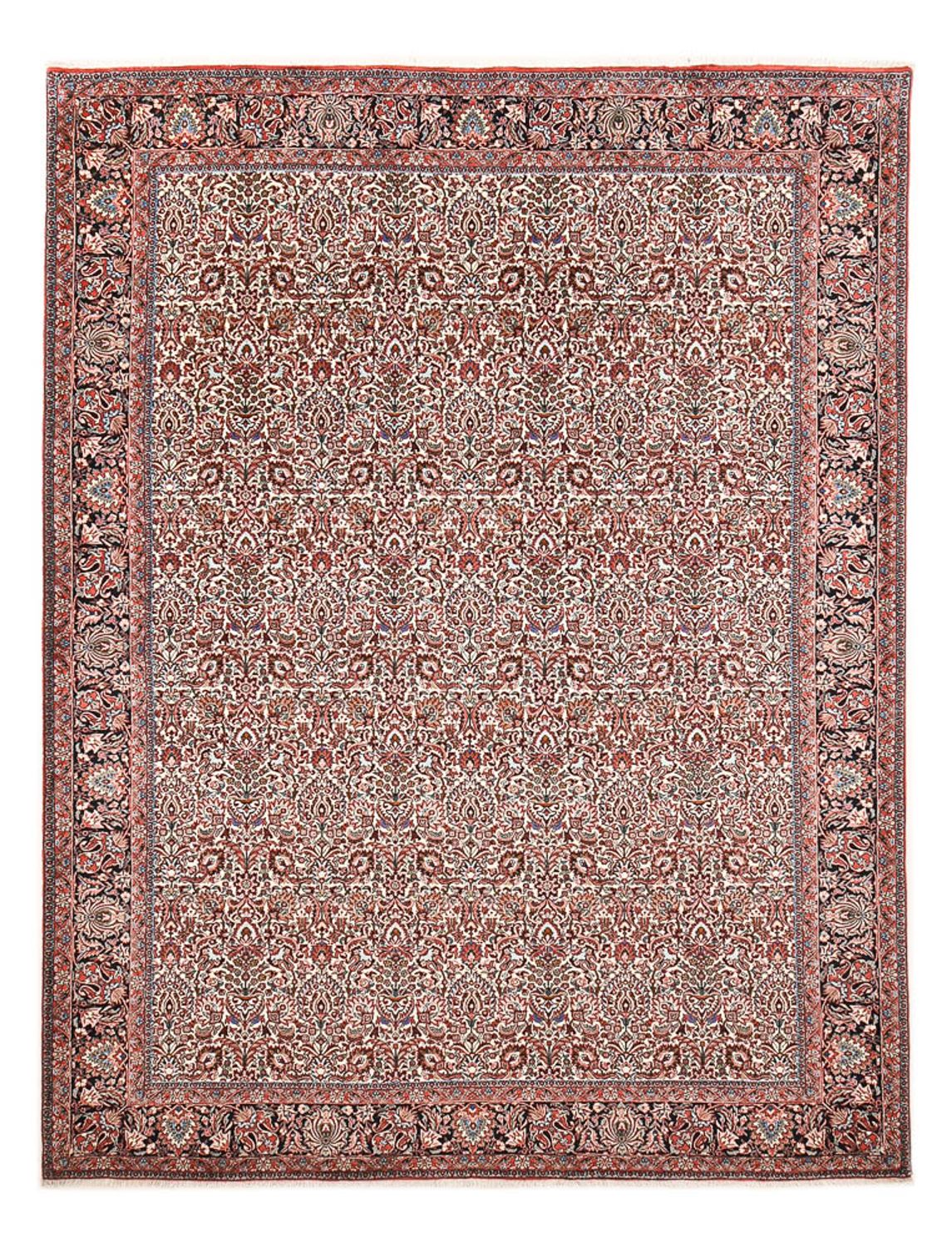 Tapis persan - Bidjar - 340 x 258 cm - rouge clair