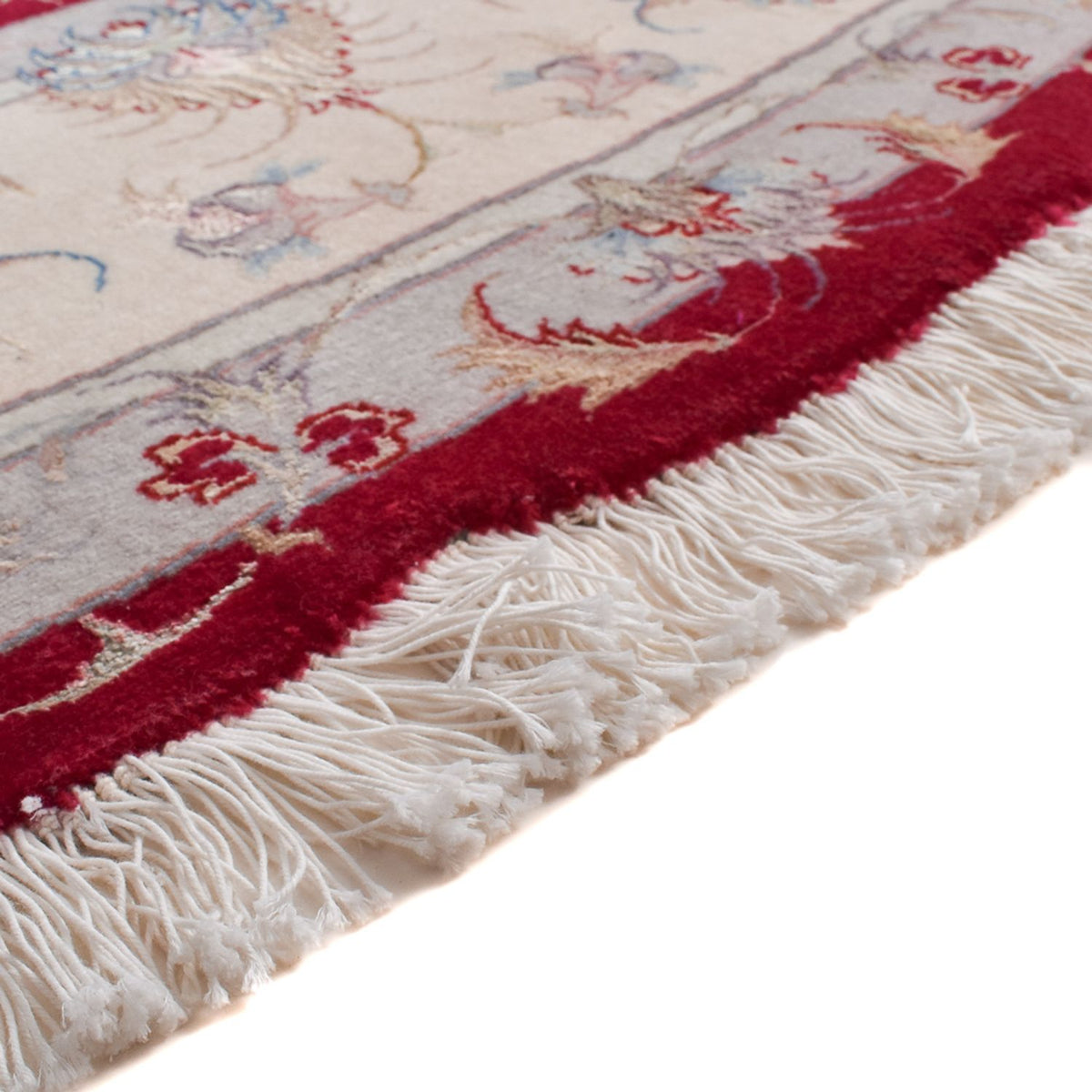 Tapis persan - Tabriz - Premium ronde  - 250 x 250 cm - rouge