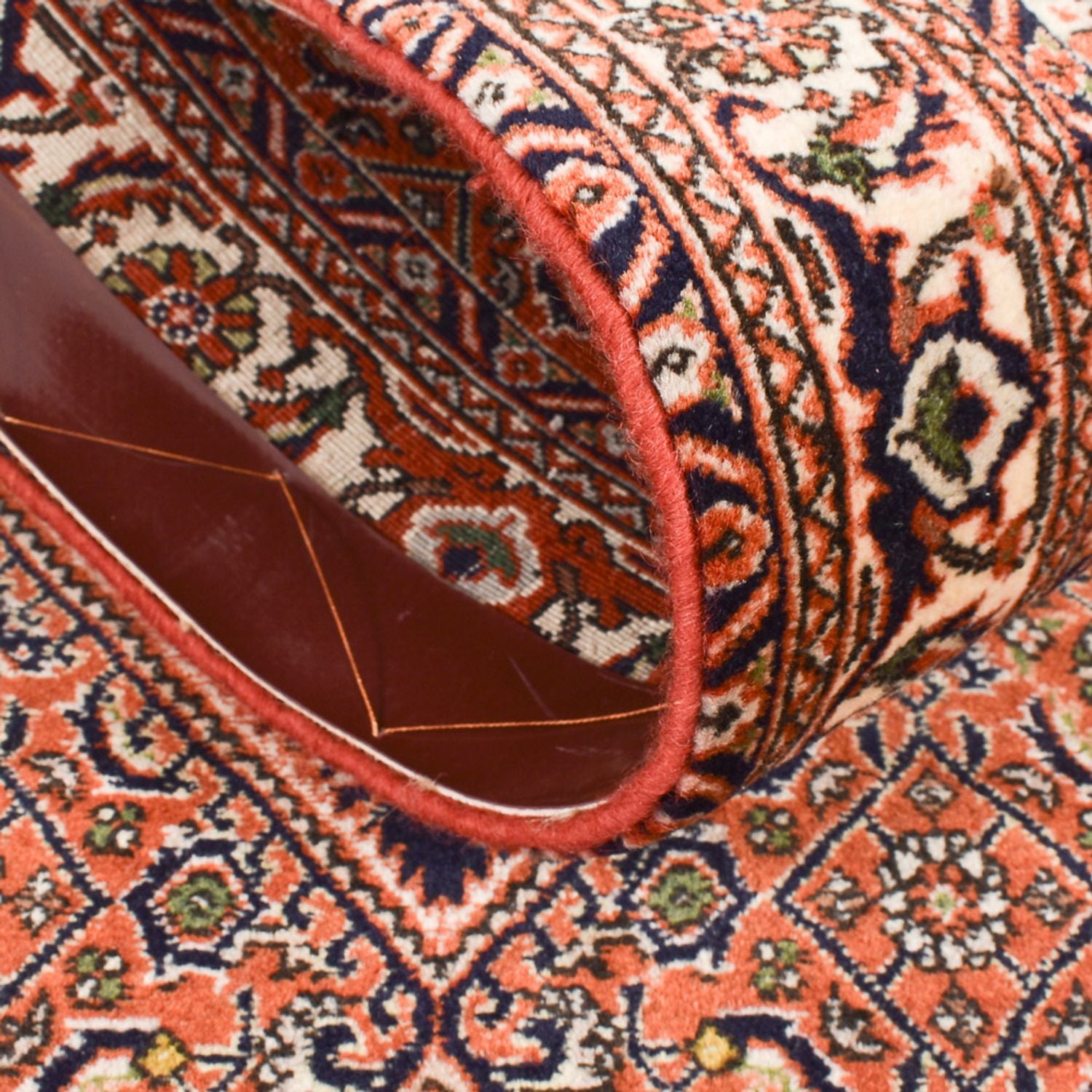 Tapis de couloir Tapis persan - Bidjar - 340 x 67 cm - orange