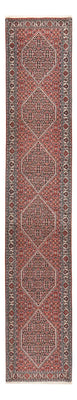 Tapis de couloir Tapis persan - Bidjar - 402 x 76 cm - marron
