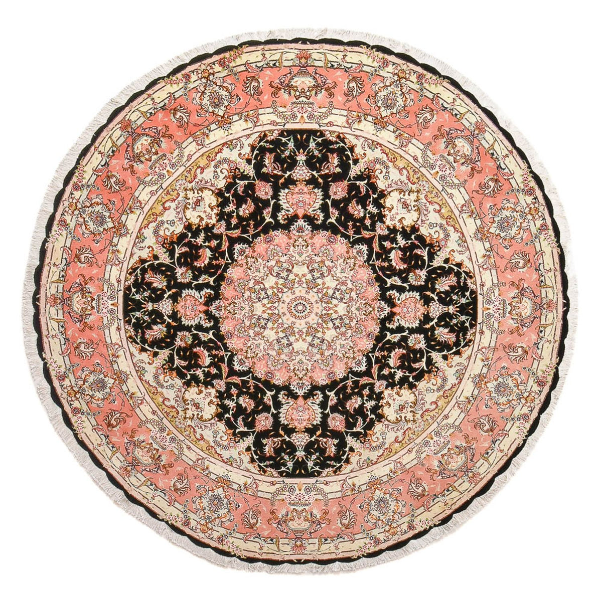 Tapis persan - Tabriz - Premium ronde  - 250 x 250 cm - multicolore