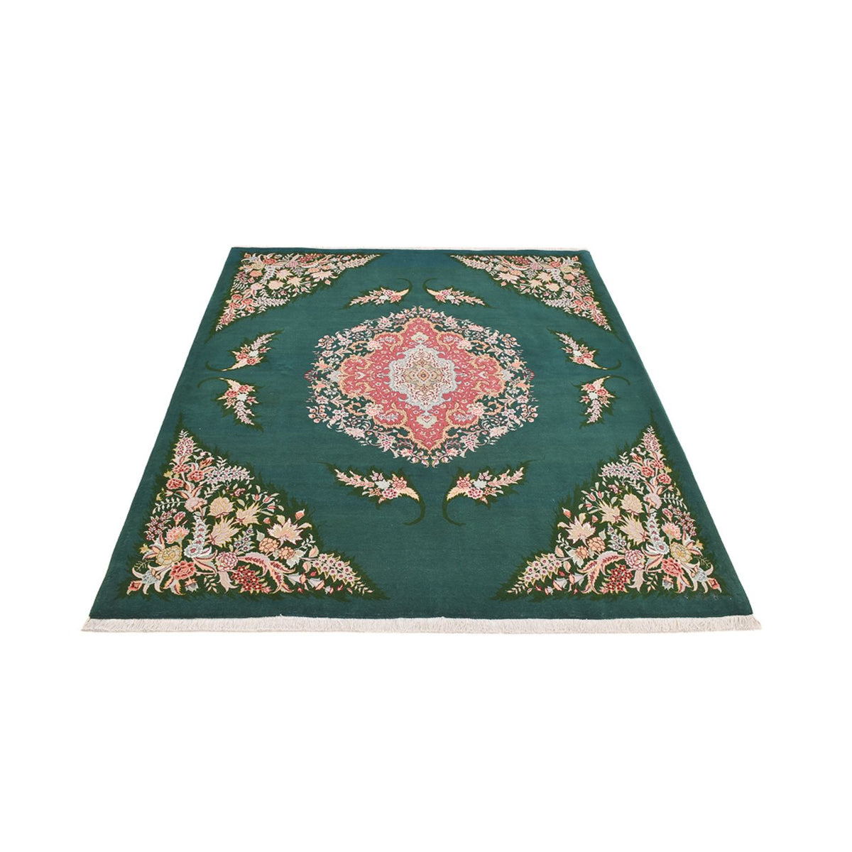 Tapis persan - Tabriz - Royal - 250 x 200 cm - vert