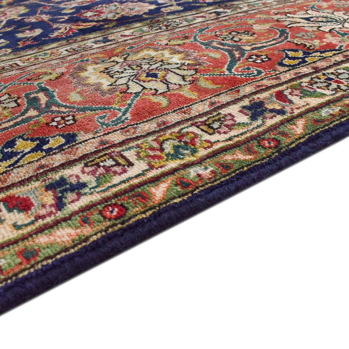 Tapis persan - Tabriz - Royal - 402 x 303 cm - bleu foncé