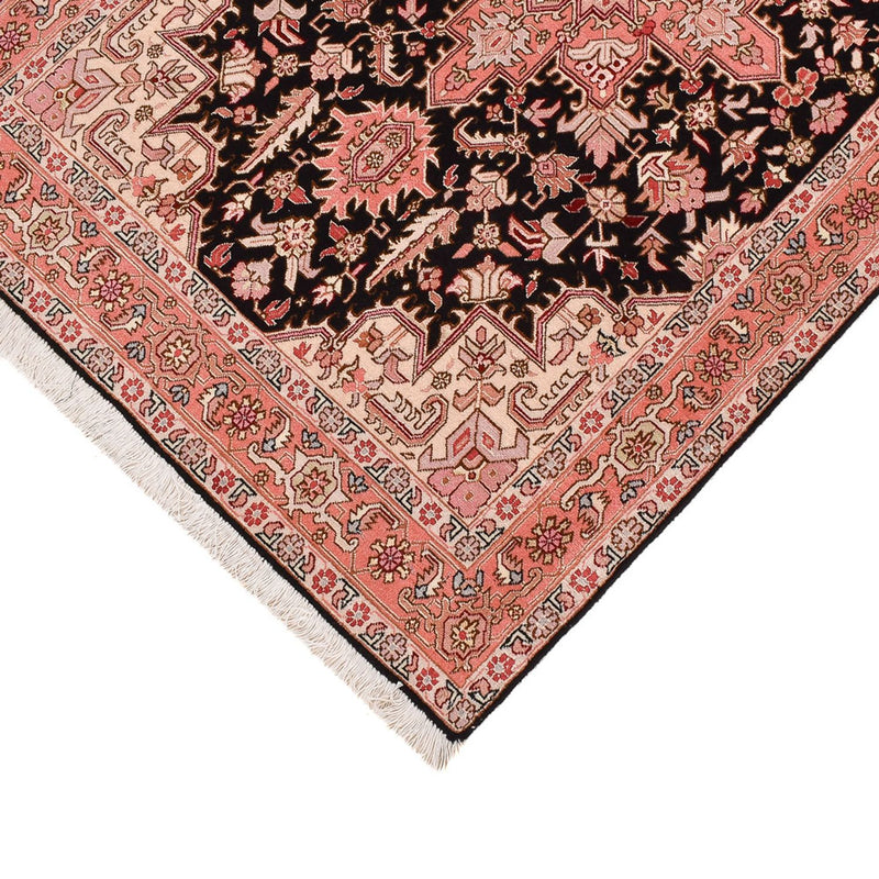 Tapis de couloir Tapis persan - Tabriz - Royal - 352 x 91 cm - bleu foncé