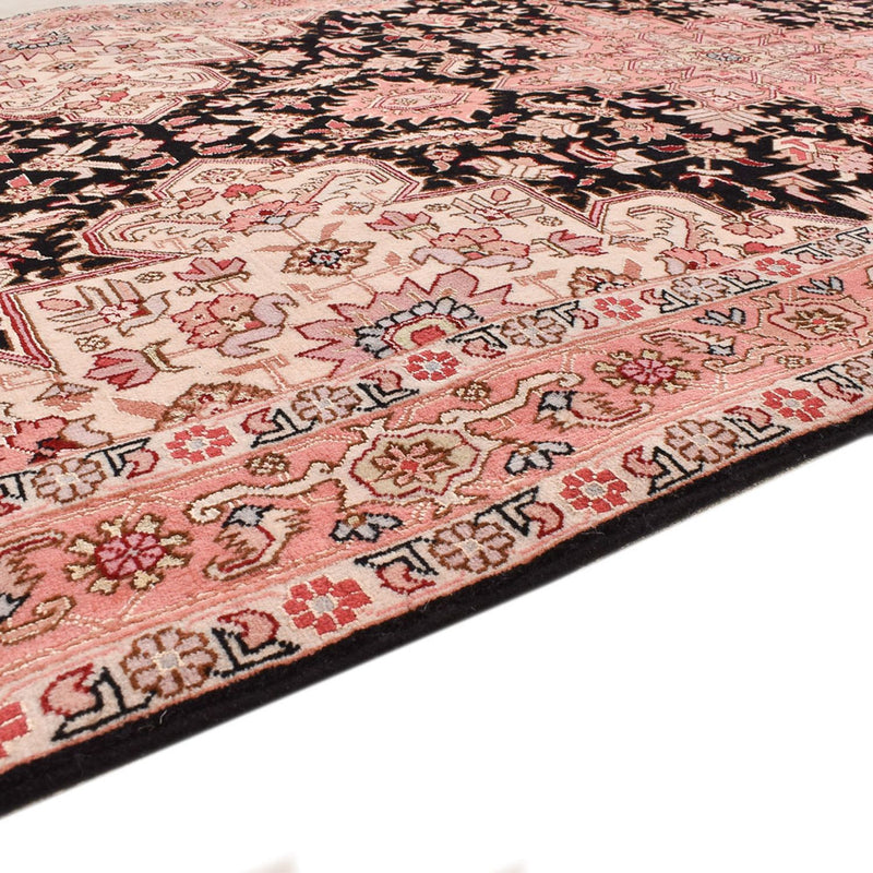 Tapis de couloir Tapis persan - Tabriz - Royal - 352 x 91 cm - bleu foncé