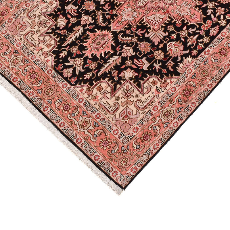 Tapis de couloir Tapis persan - Tabriz - Premium - 350 x 91 cm - bleu foncé