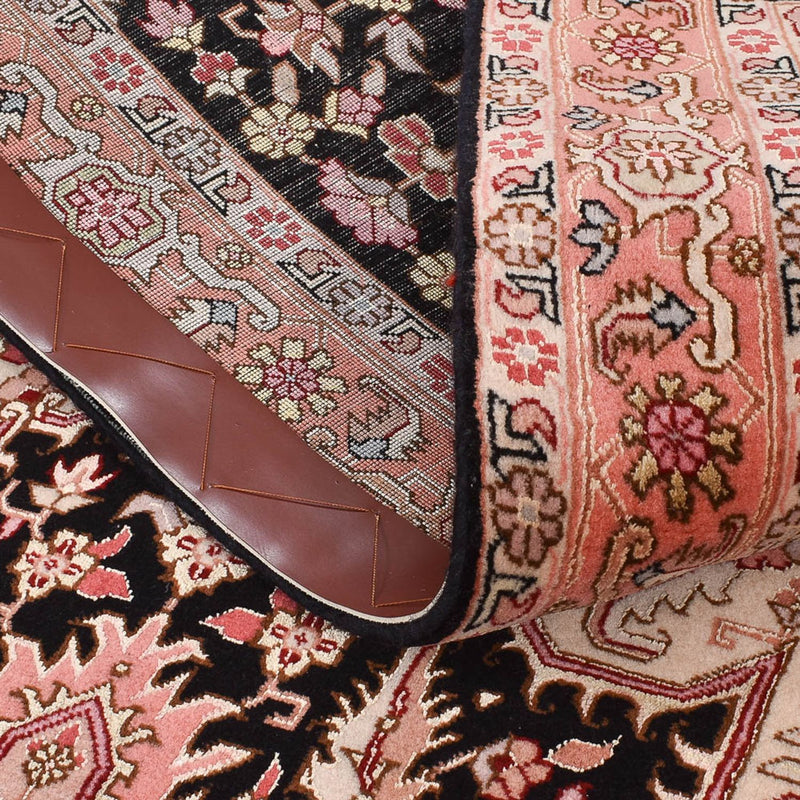 Tapis de couloir Tapis persan - Tabriz - Premium - 350 x 91 cm - bleu foncé