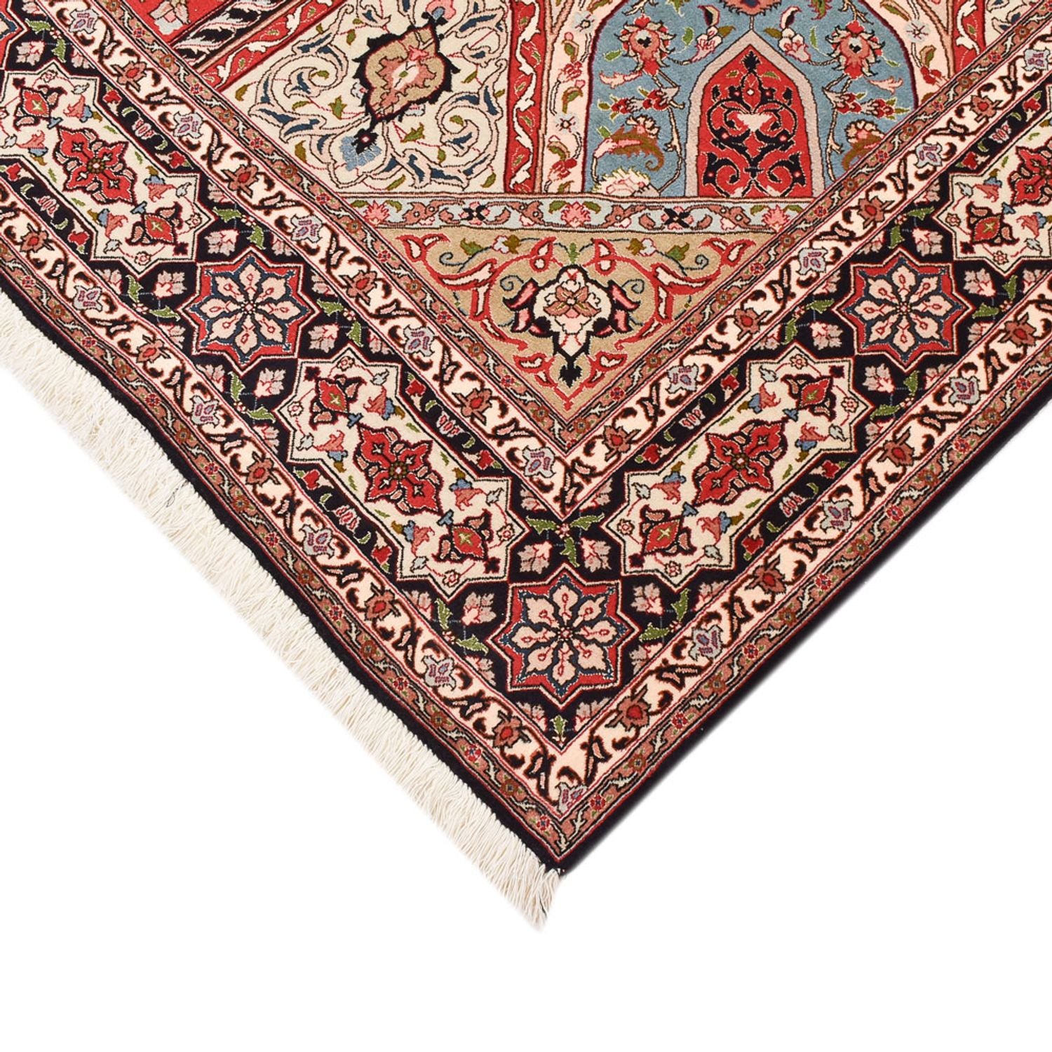 Tapis persan - Tabriz - Royal - 250 x 202 cm - beige foncé
