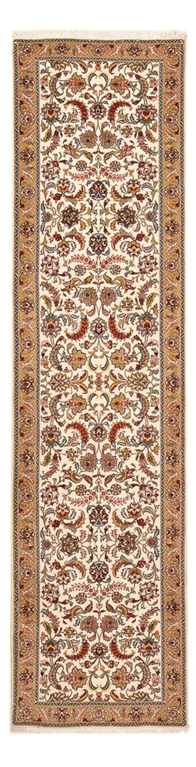 Tapis de couloir Tapis persan - Tabriz - Premium - 307 x 79 cm - caramel