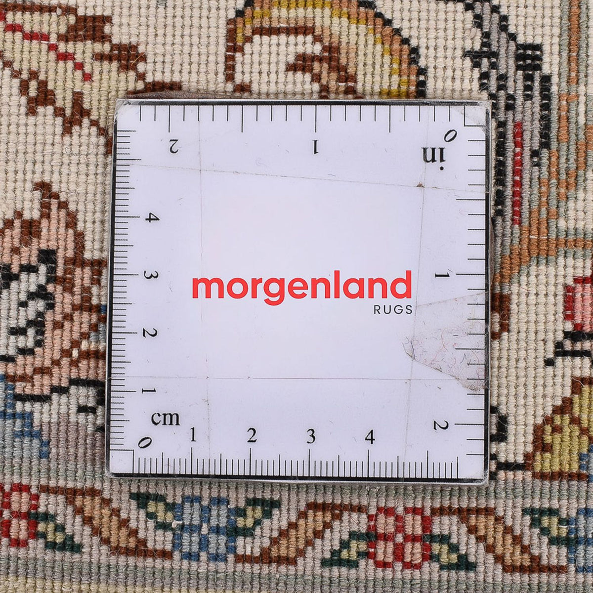 Tapis de couloir Tapis persan - Tabriz - Royal - 405 x 84 cm - beige