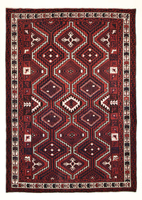 Tapis Gabbeh - Loribaft Persan - 302 x 222 cm - rouge bordeaux