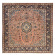 Tapis persan - Nomadic carré  - 308 x 305 cm - saumon