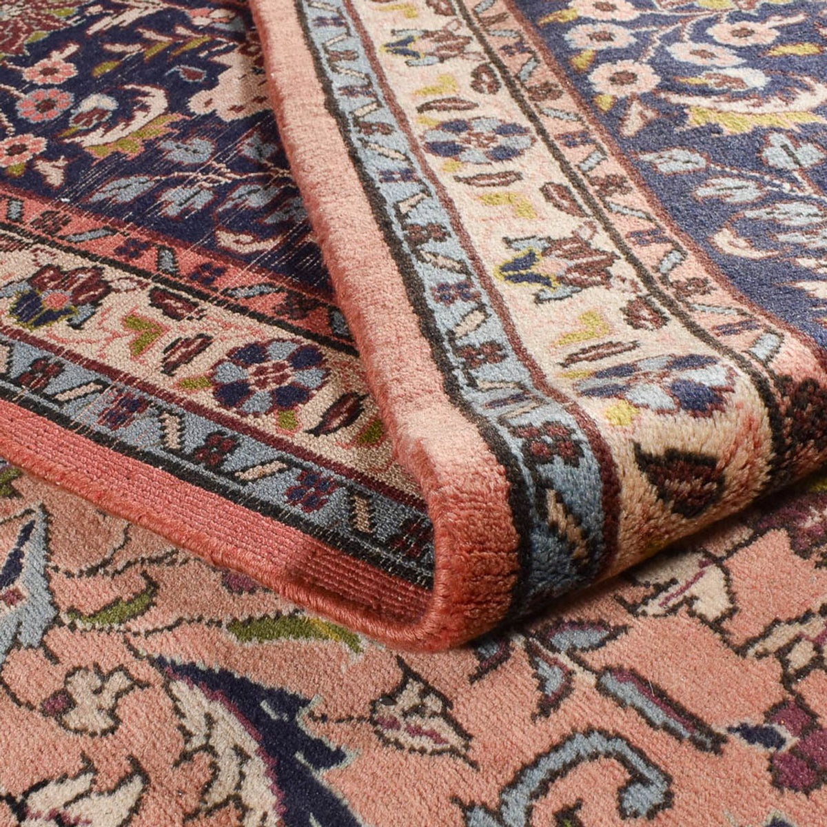 Tapis persan - Nomadic carré  - 308 x 305 cm - saumon