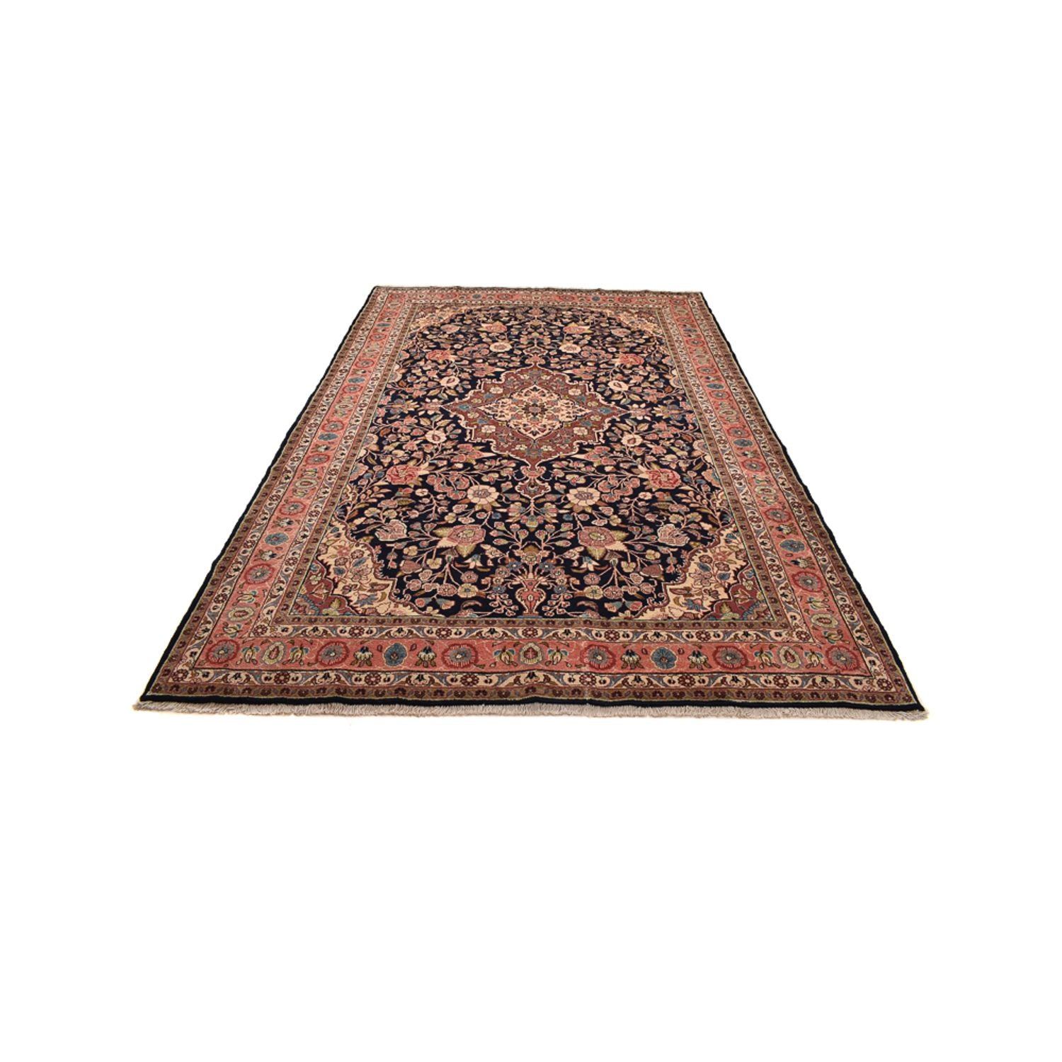 Tapis persan - Nomadic - 314 x 215 cm - bleu foncé