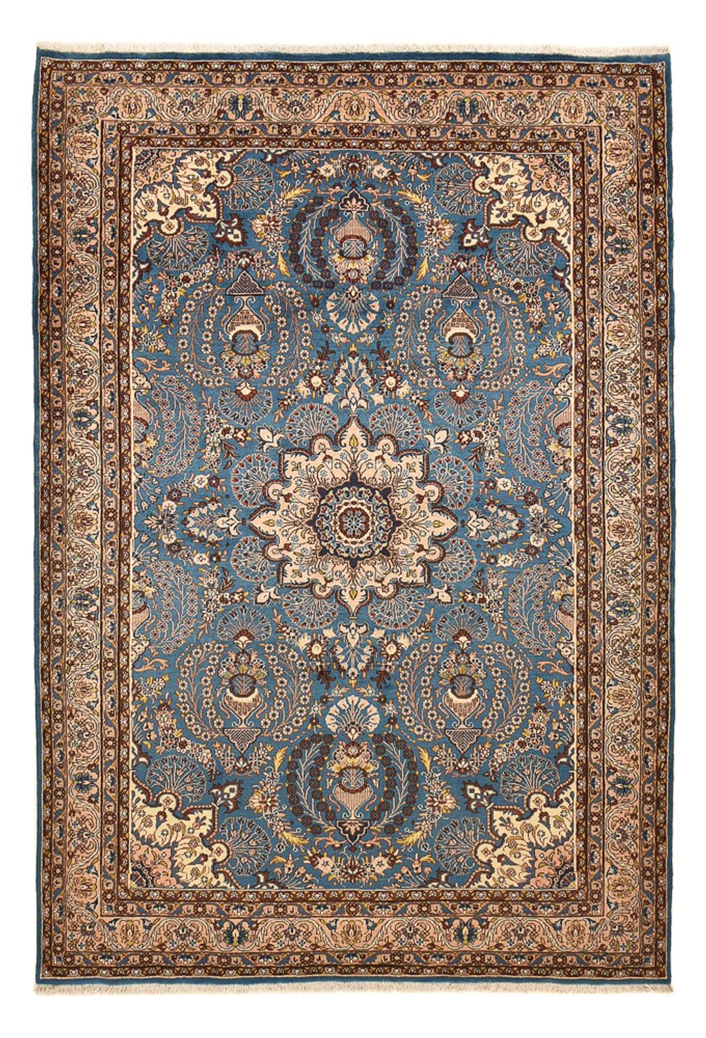 Tapis persan - Nomadic - 288 x 204 cm - bleu de mer